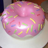 Homer Simpson Donut Cake