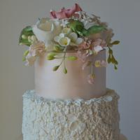 Bas relief wedding cake