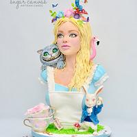 Alice In Wonderland Sculpted Cake