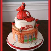 St. Louis Cardinals Jersey Cake - STL Cardinal Birthday