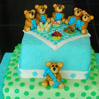 first birthday teddy cake
