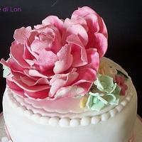 Cake with peony for my birthday