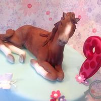 Birthdaycake with horse ....