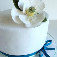 Magnolia Birthday Cake