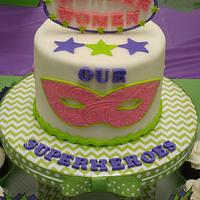 Teacher Appreciation Cake & Cupcakes (Our Superheroes)