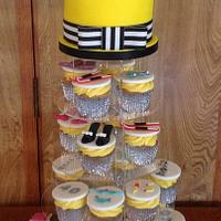 40th cupcake tower
