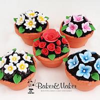 Plantpot cupcakes!