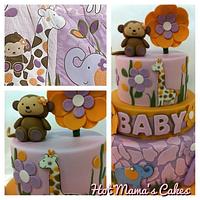 Jacana Nursery Themed Baby Shower Cake