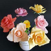 Bouquet of sugar roses