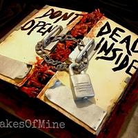 Walking Dead Cake (Dont Open - Dead Inside) 