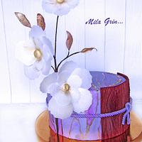 cake with flowers
