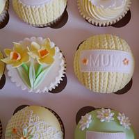 80th birthday Summer cupcakes