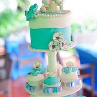 Tiffany & Co Theme Cupcake Tower 