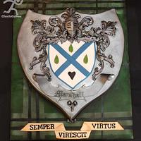 Our Family Crest, Tarten & Latin Motto for my Grandfather's 92nd Birthday