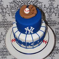 NY Yankees Groom's Cake