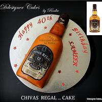 Chivas Regal Bottle Cake