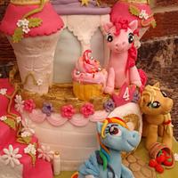 My little pony Castle cake