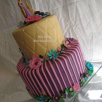 Tangled Birthday Cake