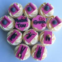 pilates themed cupcakes
