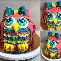 3D cake owl 🦉 