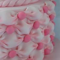 Pink Roses and Billowing Cake