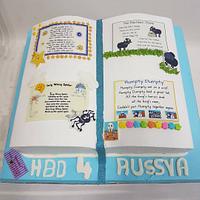 Nursery rhyme Book Cake 
