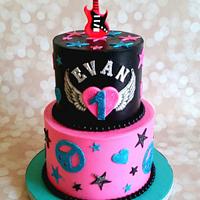 First Birthday Rock Star! - cake by Cakes ROCK!!! - CakesDecor