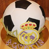 Tarta balon de futbol - football ball cake 