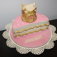 Half birthday cake