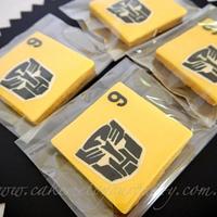 Bumblebee Transformers Car (with matching cookies)