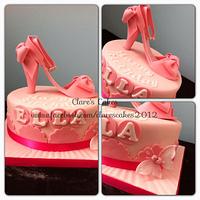 Pink Shoe Cake