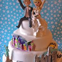 New York wedding cake