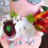 #worldcancer day collaboration Sugar flowers & Cakes in bloom