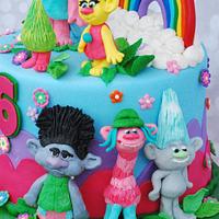 Trolls birthday cake!