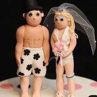 Bikini Figurine Wedding cake