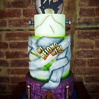 Bride of  Frankenstein Wedding Cake