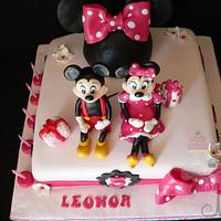 Mickey and Minnie Cake