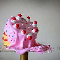 Drippy, dippy whimsical cake