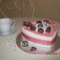 Heart Chocolate Box (1st Cake)
