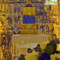 Klimt's Kiss inspired cake