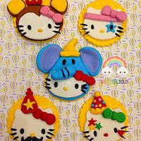 hello kitty cupcake toppers ( Circus theme)