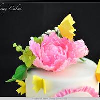 Spring birthday cake