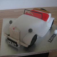 Vintage MG Car cake