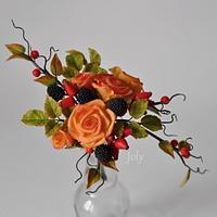Autumn variations with roses
