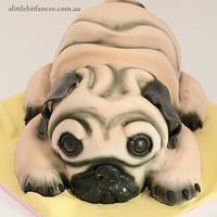 Pug dog cake Pug dog cake