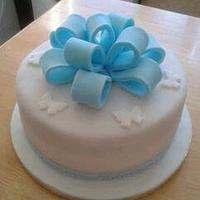My first fondant covered cake.