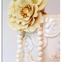 Gold & Ivory Pearls & Lace