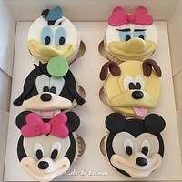 Disney Characters Cupcakes 