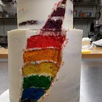 Citrine Geode Wedding Cake