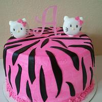 Hello Kitty Zebra Cake